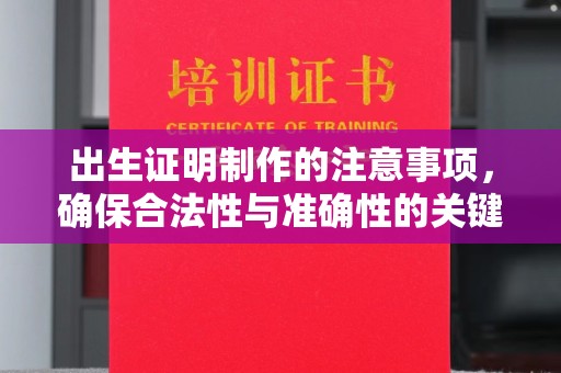 云霄出生证明制作的注意事项，确保合法性与准确性的关键步骤